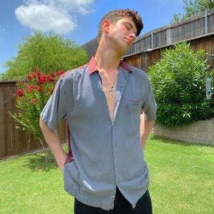 Vintage Nat Nast Faded Gray & Marion Dress Shirt